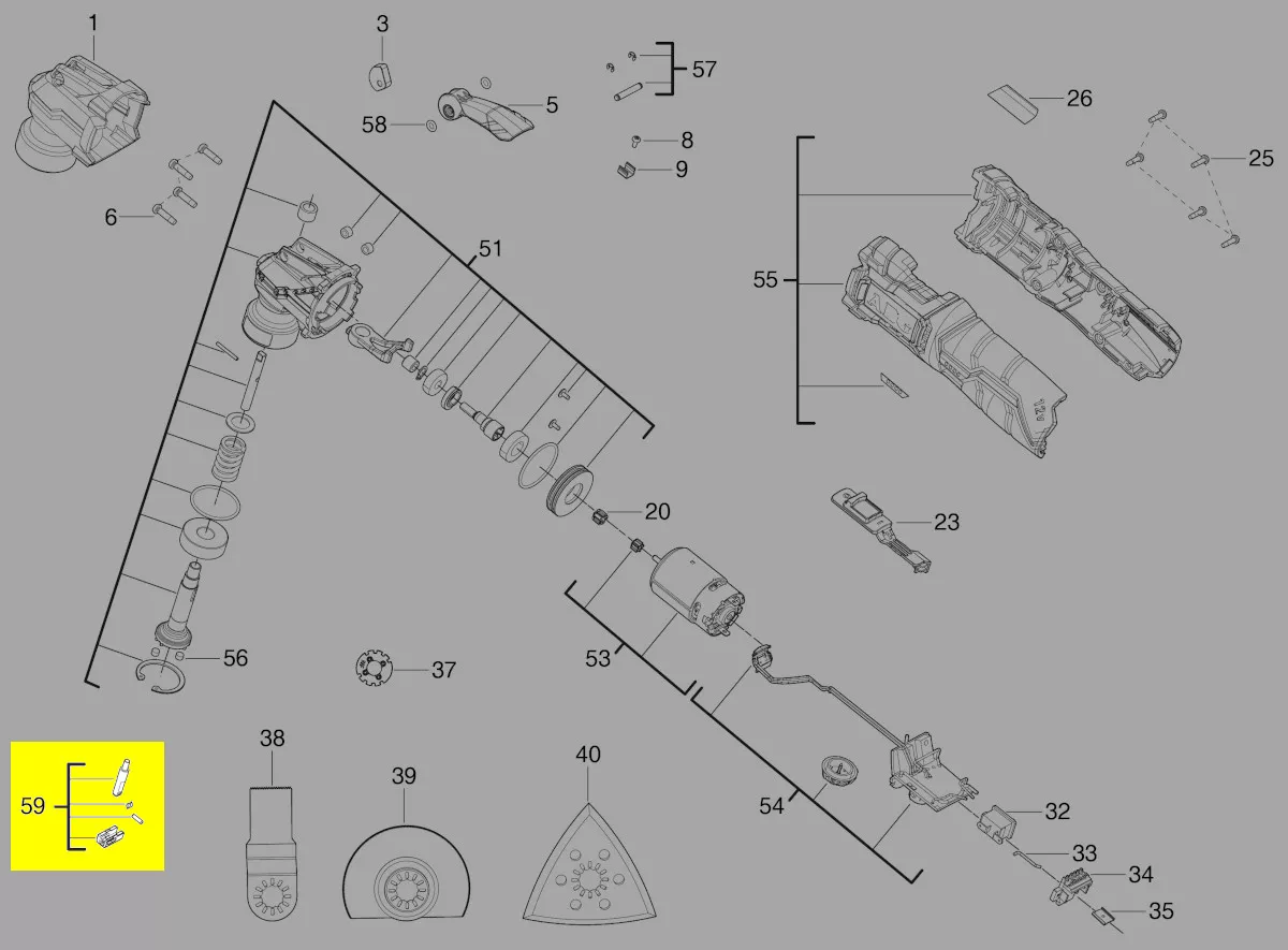 pince fixation accessoires réf. 4931465806 AEG